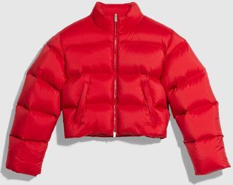 Gucci Padded Polyester Puffer Jacket, Red, Ready-to-wear