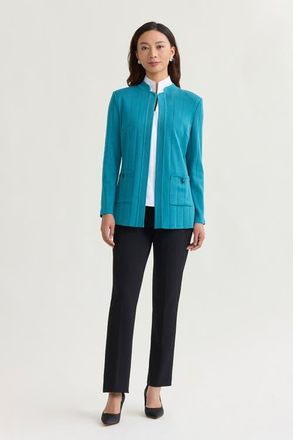 Ming Wang Heritage Multi Texture Knit Jacket in Nebula at Nordstrom, Size X-Small
