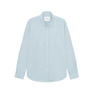 Les Deux Camicia in misto cotone e lino - - Shirts - Uomo - Blu - S