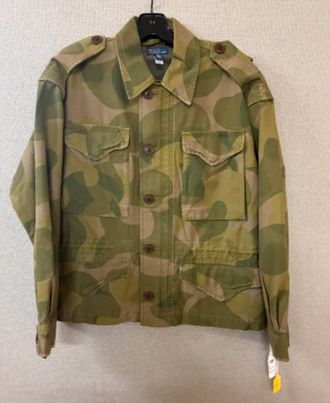 Ralph Lauren Womens Cotton Satin Long Sleeve Field Jacket In Camo