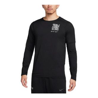 Nike Dri-Fit Element Long Sleeve Crew Running T-shirt Black FB8518-010