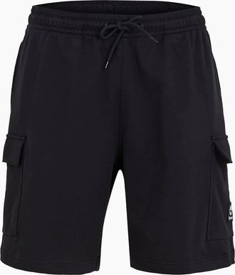 Timberland Mens Solid Patterned Woven Cargo Shorts with Elasticated Waistband - Black - Size: 29/28/32