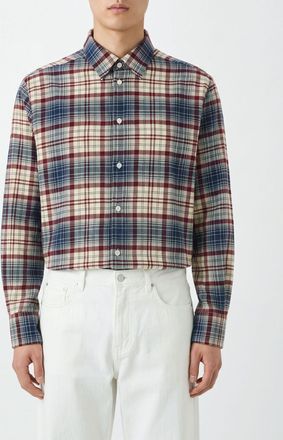 Willy Chavarria Check Pure Virgin Wool Shirt