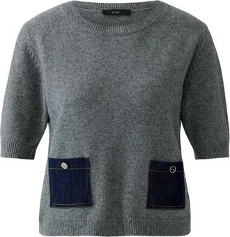 Oui Donna, Maglie, Grigio, XL, new