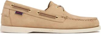 Sebago Nubuck Bootschoenen - Heren - Bootschoenen - Beige - 43 EU - Leer - Schoenen