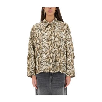 Isabel Marant Dames, Blouses & Shirts, Veelkleurig, Maat: S Linnen