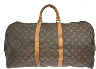Louis Vuitton Pre-owned Weekend Bags, female, Brown, Size: ONE SIZE Pre-owned Keepall Travel Bag