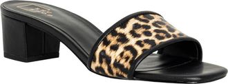 Shushop Finley Slide Sandal in Leopard Print at Nordstrom, Size 7.5