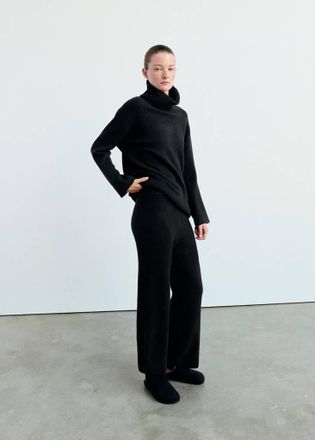 Mango Pullover pigiama maglia collo con risvolto nero - Donna - XS - MANGO