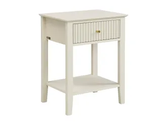Vente-Unique Comodino Con 1 Cassetto E 1 Ripiano - Mdf - Beige - Niriva