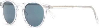 Oliver Peoples Doorzichtige Zonnebril Verhoogt Uw Stijl - Heren - Zonnebrillen - Wit - 47 MM - Accessoires