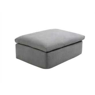Vente-Unique Pouf in tessuto grigio - CORTOLINE