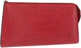 Louis Vuitton Pre-owned Vintage Clutch - Dames - Vintage Clutch - Rood - ONE Size - Leer - Vintage