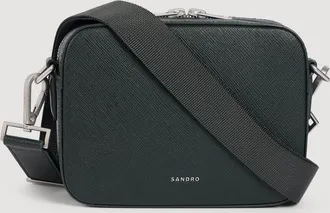 Sandro Small synthetic leather logo bag