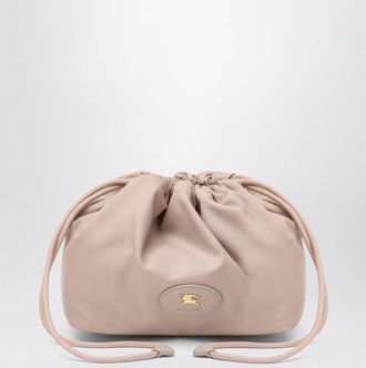 Burberry Reversible Pouch In Pink Nylon With Check Pattern