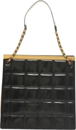 Chanel Pre-owned Leather chanel-bags - Dames - Vintage Handtas - Zwart - ONE Size - Leer - Vintage