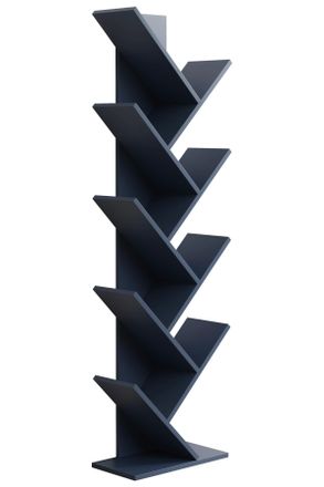 MID.YOU Mid.you Regal, Anthrazit, Holzwerkstoff, 40x140x20 cm, stehend, Wohnzimmer, Regale, B&uuml;cherregale