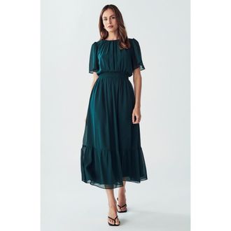 Willa Casalla Midi Dress in Emerald at Nordstrom, Size 4