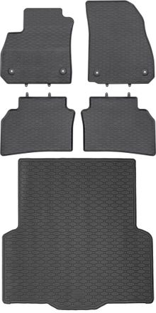 OEM Juego De Alfombrillas De Goma Para Coche Y Alfombrilla Para Maletero Para Opel Insignia B Sed&aacute;n (de Junio De 2017 A 2022)