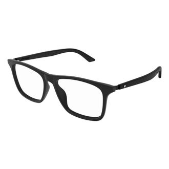Montblanc Stylish Eyeglasses in Black Color - male - MONTBLANC - Glasses - Black - 55 MM - Accessories