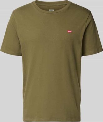 Levi's T-Shirt mit Label-Stitching in Oliv, Gr&ouml;&szlig;e XXL