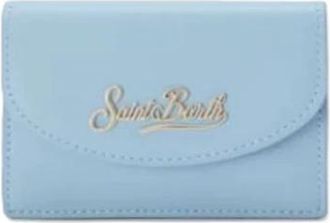 MC2 Saint Barth Kaarthouder - Dames - Portefeuilles - Blauw - ONE Size - Leer - Accessoires