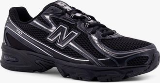 New Balance Mens 740 Mesh Sneakers With Side Logo Black Nylon-Gomma Trainers Nylon/gomma