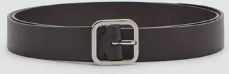 Mango Cintura pelle chiusura metallo cioccolato - Uomo - 100 - MANGO MAN
