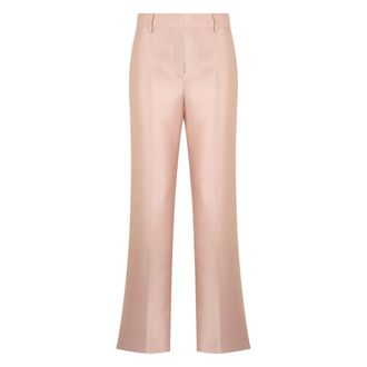 Alberta Ferretti Bell-Bottom Trousers - female - Alberta Ferretti - Wide Trousers - Pink - S - Trousers