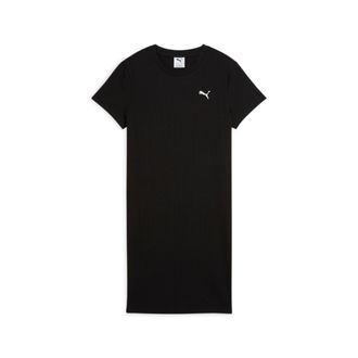 Puma Sweatrock PUMA ESS ELEVATED BODYCON RIB DRESS, Damen, Gr. XS, schwarz (puma schwarz), Obermaterial: 62% Polyester, 34% Baumwolle, 4% Elasthan, unifarb