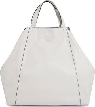 Aimée Empire Convertible Leather Tote in Chalk at Nordstrom