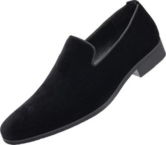 Generic Mens Slip On Casual Loafers Lightweight All Season Comfortable Walking Shoes Versatile Easy Wear Lazy Style Fashion Sneakers for Daily Use(Black,11.5)