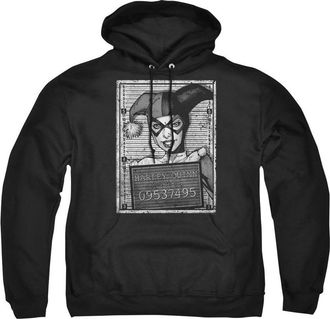 Gildan Batman Harley Inmate Adult Pull Over Hoodie / Hooded Sweatshirt