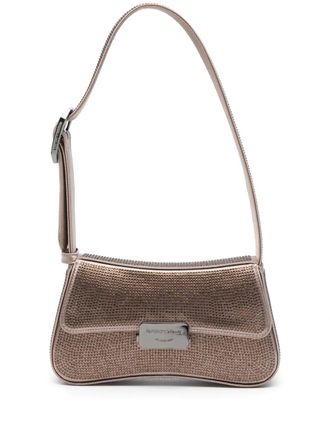 Emporio Armani Schoudertas verfraaid met stras - Bruin