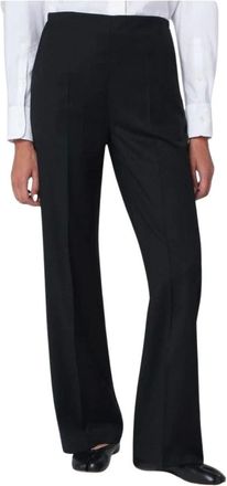 Mark Kenly Domino Tan Pantalones Sastre de Pierna Ancha de Tiro Alto - Trousers - Mujer - Negro - S