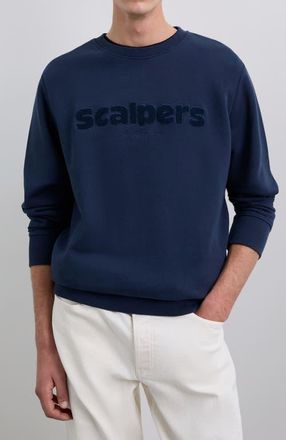 Scalpers Terry Sweater in Navy at Nordstrom, Size Xx-Large Eu
