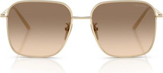 Prada Sunglasses Prc54 Sd Zvn50 T Pale Gold/Brown Gradient Women