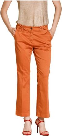 Mason's New York Trumpet Chino Pants - Dames - Chinos - Rood - L - Katoen - Broeken