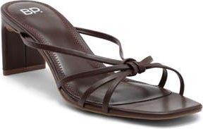 BP. Karsyn Strappy Slide Sandal in Brown Dark at Nordstrom Rack, Size 7.5