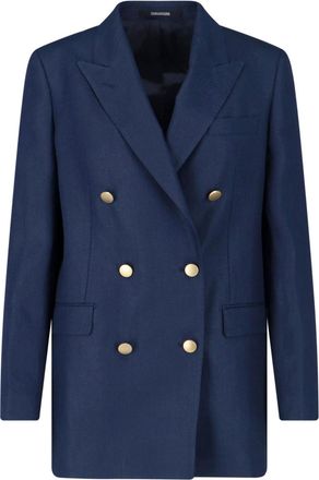 Tagliatore Navy Blue J-Jasmine Double-Breasted Blazer