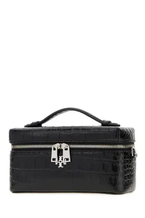 Tory Burch Charlie Vanity Top Handle Bag - Black