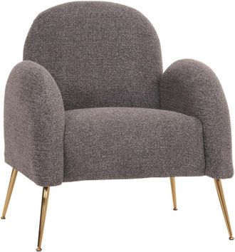 Hhg Hhg - Nunca Usado] Sill&oacute;n 262, Sill&oacute;n C&oacute;ctel, Retro Nosa Suspensi&oacute;n Tela/textil Chenilla, Gris Oscuro