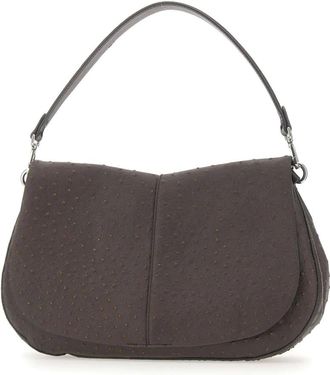 Gianni Chiarini Helena Round Shoulder Bag - Dames - Schoudertassen - Bruin - ONE Size - Leer - Tassen