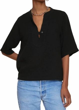 Xirena Ports V-Neck Top In Black