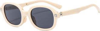 Generic Mens Vacation Sports Sunglasses Outdoor Women Driving(Beige)