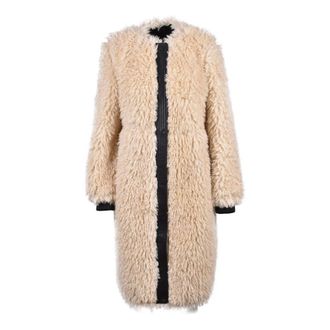 Patrizia Pepe Dames, Jassen, Beige, Maat: 2XS Poliester