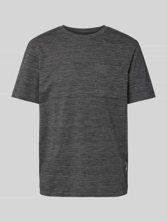 Tom Tailor Regular Fit T-Shirt aus Baumwoll-Mix in Anthrazit, Gr&ouml;&szlig;e XXL