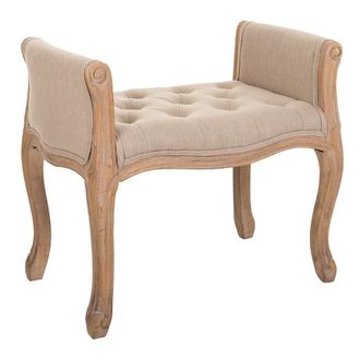 Wanderlust Deco Wanderlust Deco - Banco De Madera Beige 71x 48x45/60 Cm
