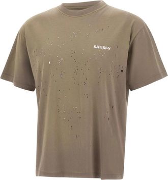 SATISFY Mothtech T-Shirt - Heren - T-shirts - Bruin - XL - Katoen - Tops