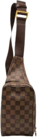 Louis Vuitton Pre-owned Cross Body Bags, female, Brown, Size: ONE SIZE Pre-owned Damier Geronimos 2way waist bag